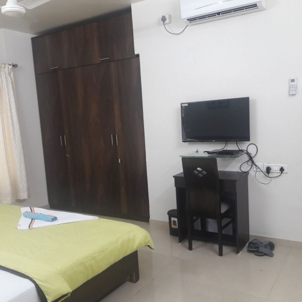 Thane 2, 3 BHK serviced apartment opp Mercedes Benz showroom Audi Jeep Ghodbunder road